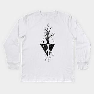 Night and Day Tree Kids Long Sleeve T-Shirt